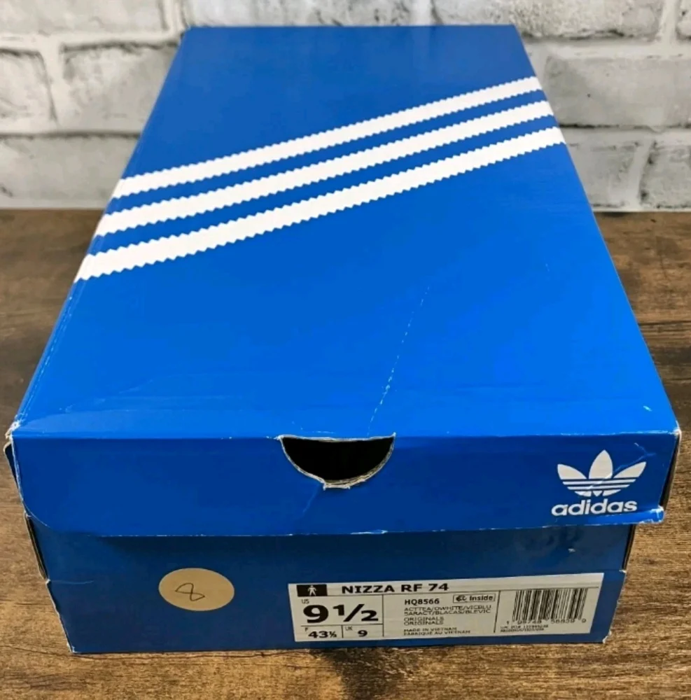 Adidas Nizza RF 74 Blue White Sneakers Retro HQ8566 Men's Size 9.5